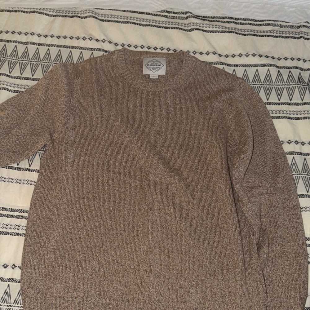 St. John's Bay Men's Brown Crewneck Sweater